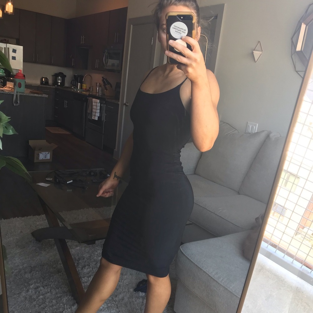 Fashion nova simple black dress